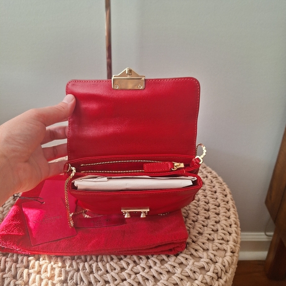 VALENTINO GARAVANI red leather mini bag - Picture 10 of 17